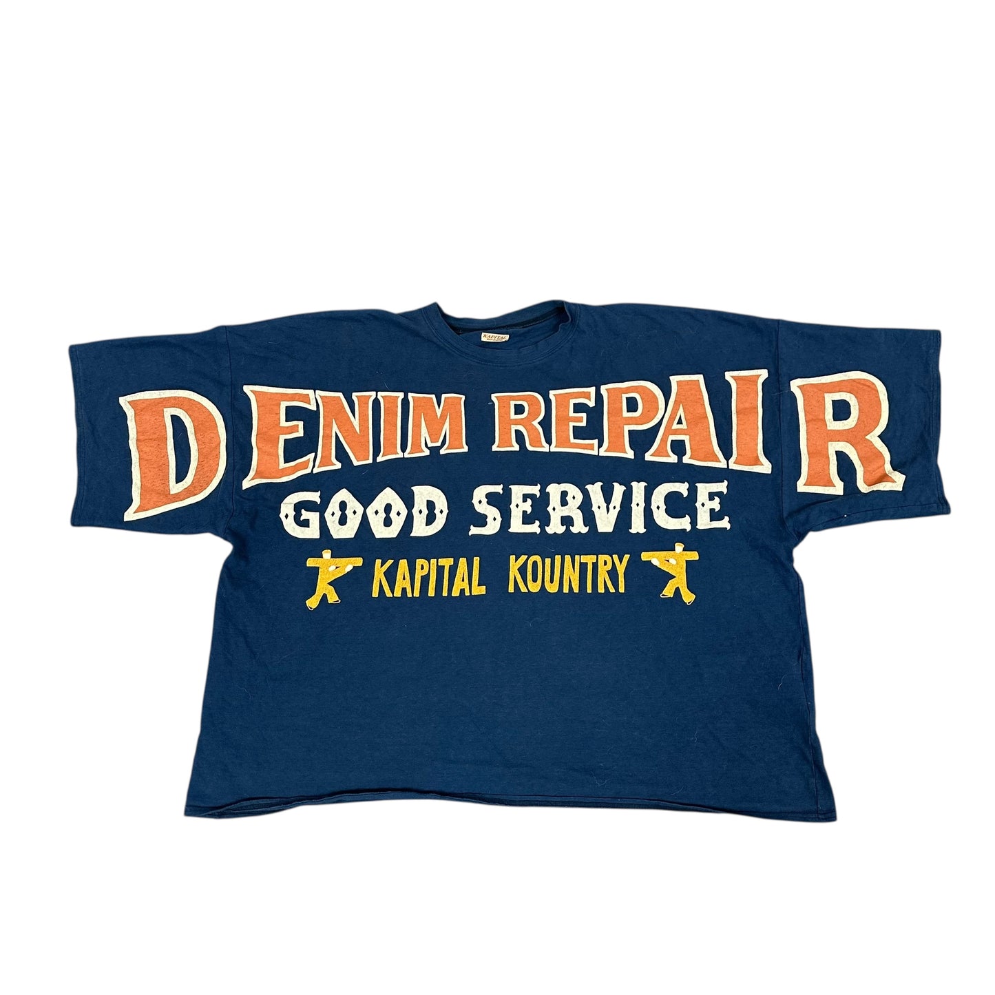 Kapital Denim Repair Navy Tee