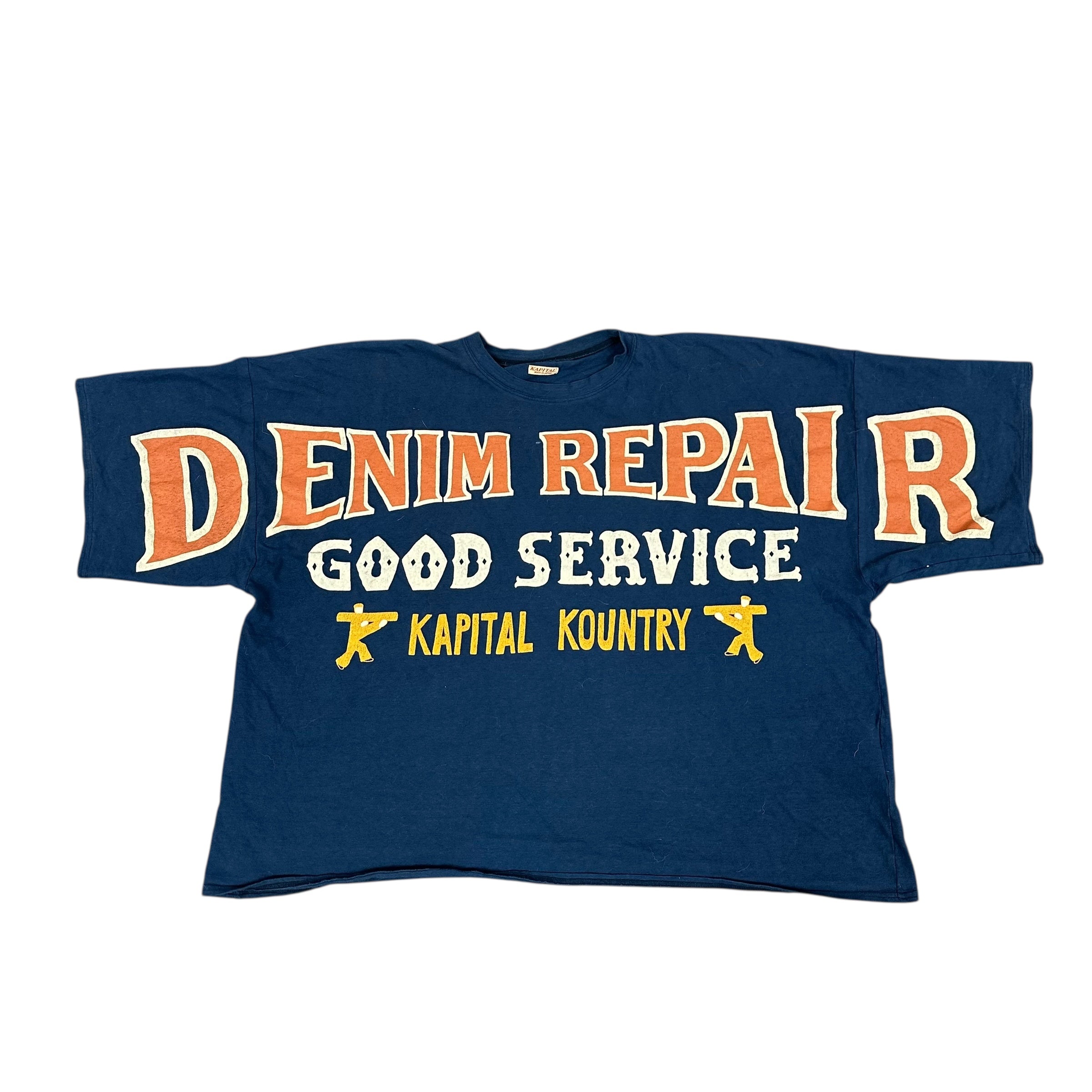 Kapital Denim Repair Navy Tee