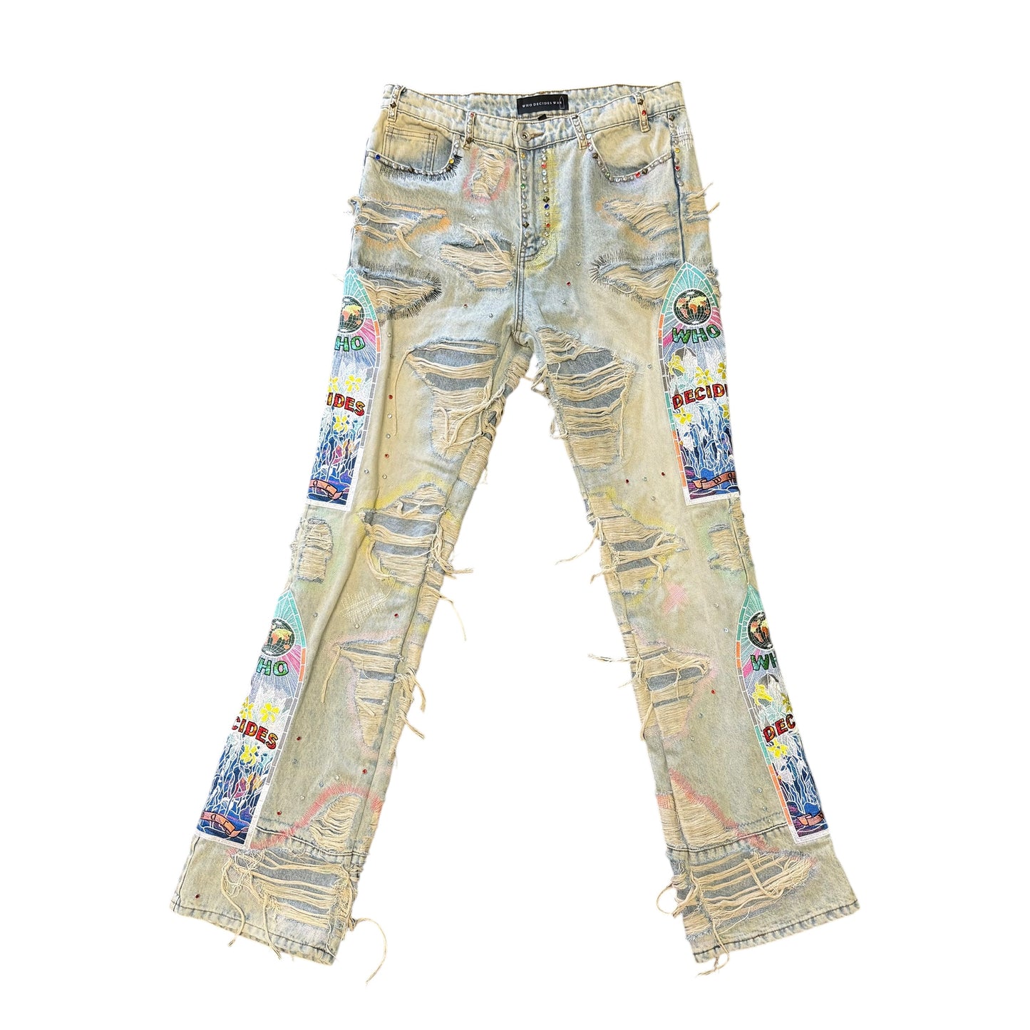 Who Decides War Studded Jeans