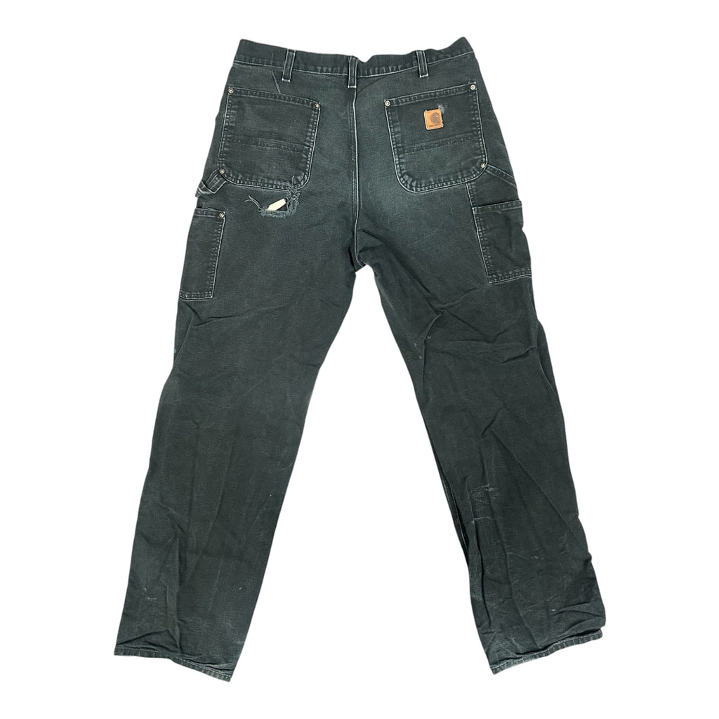 Vintage Carhartt Black Faded Double Knee Cargos