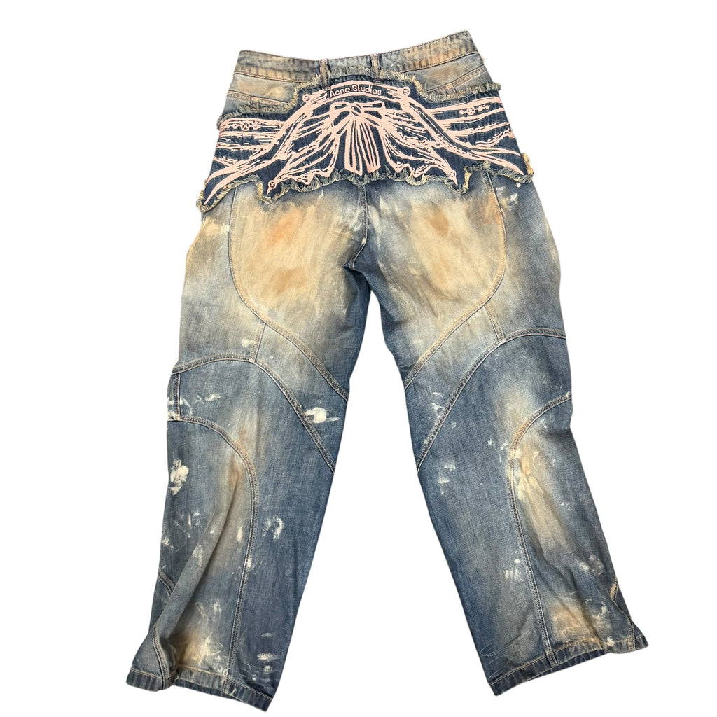 Acne Studios Loose Fit Denim Trousers 'Blue'