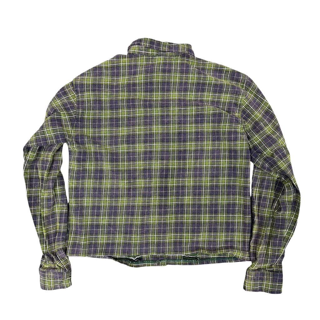 Vale Live Green/Purple Rhinestone Flannel