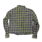 Vale Live Green/Purple Rhinestone Flannel