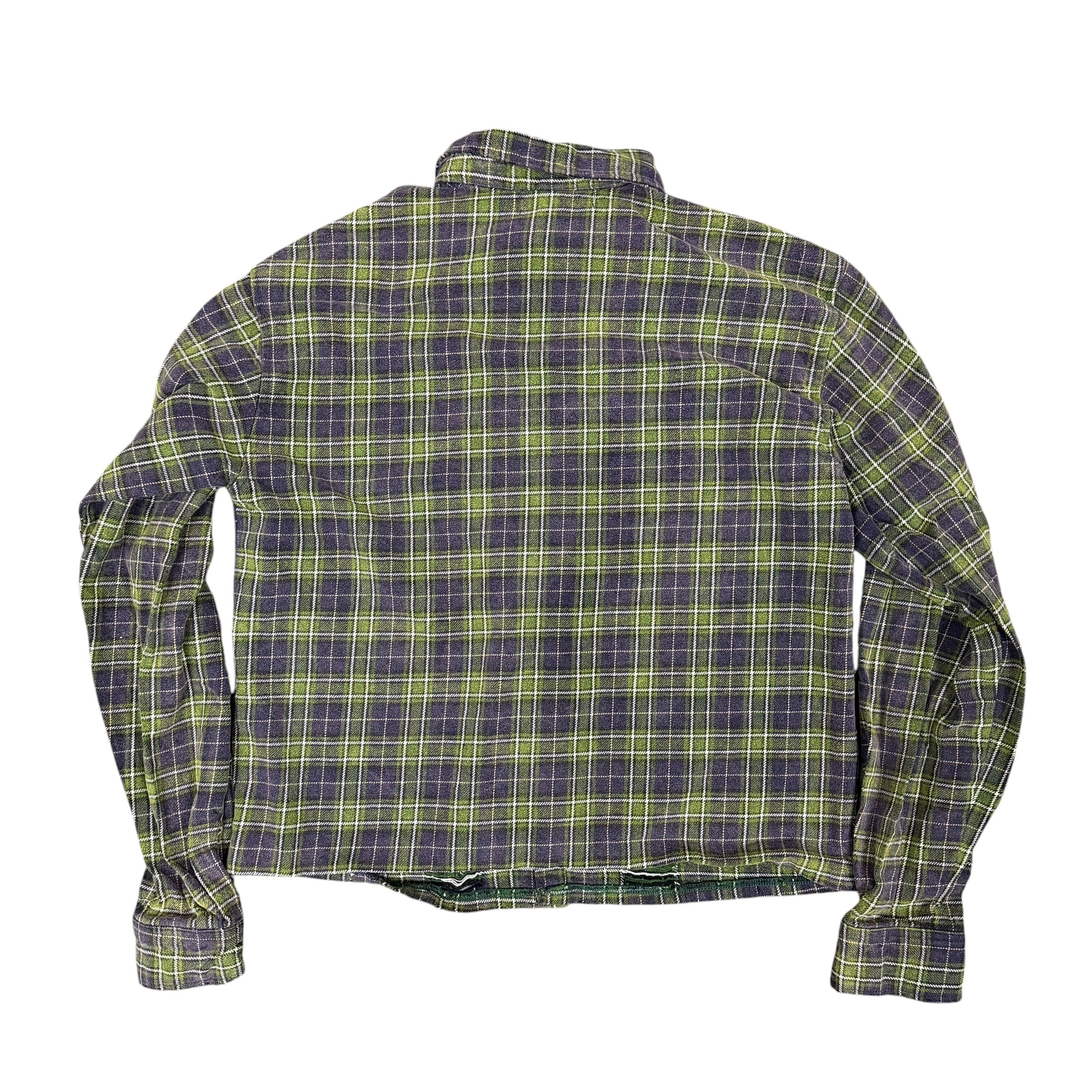 Vale Live Green/Purple Rhinestone Flannel
