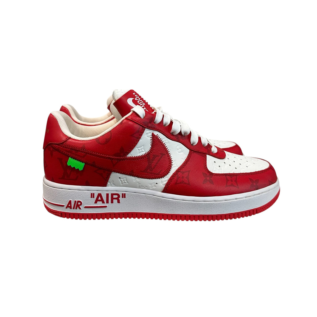 Nike Air Force 1 x Louis Vuitton Red (No Box or Accessories)
