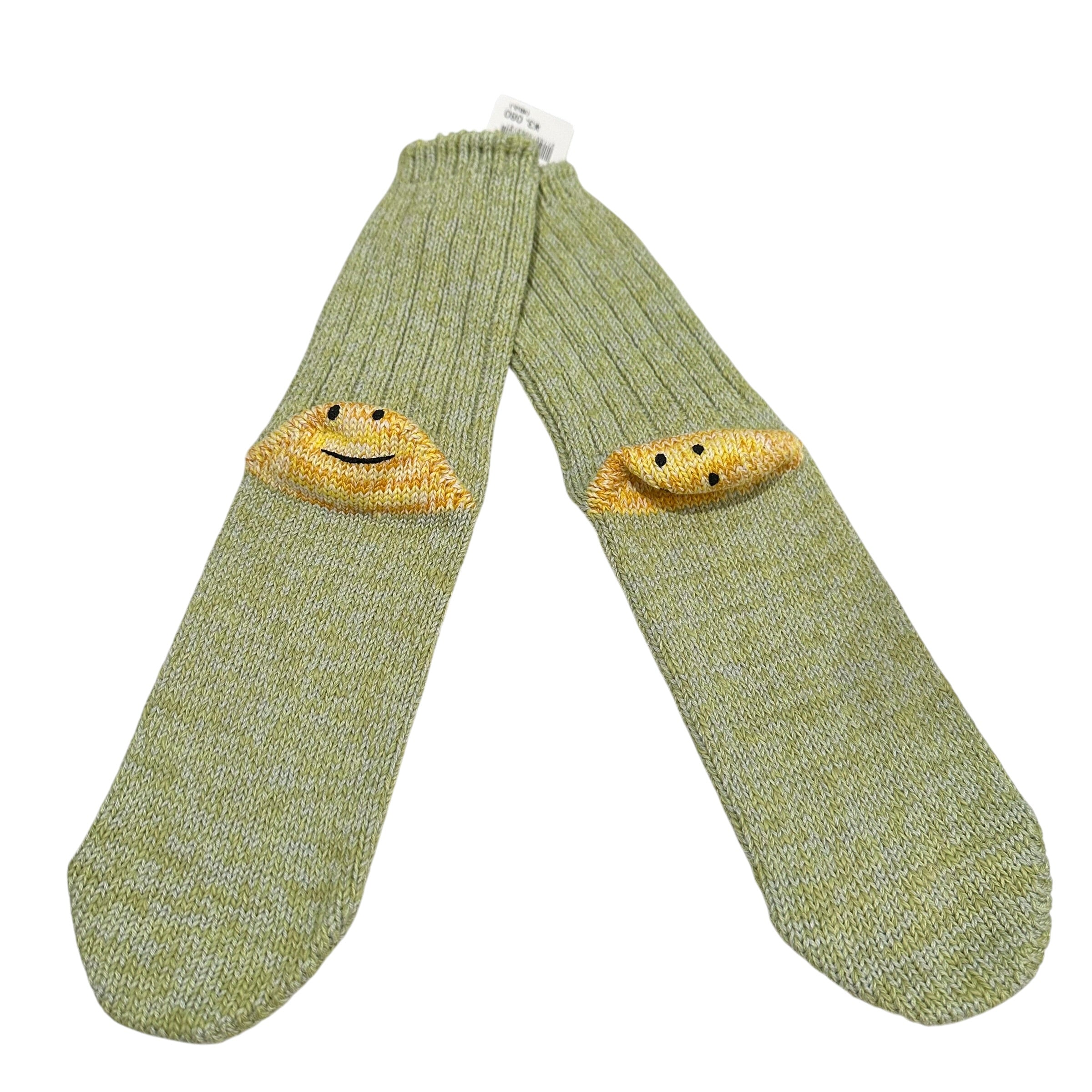 New Kapital 56 Yarns Smiley Socks Green