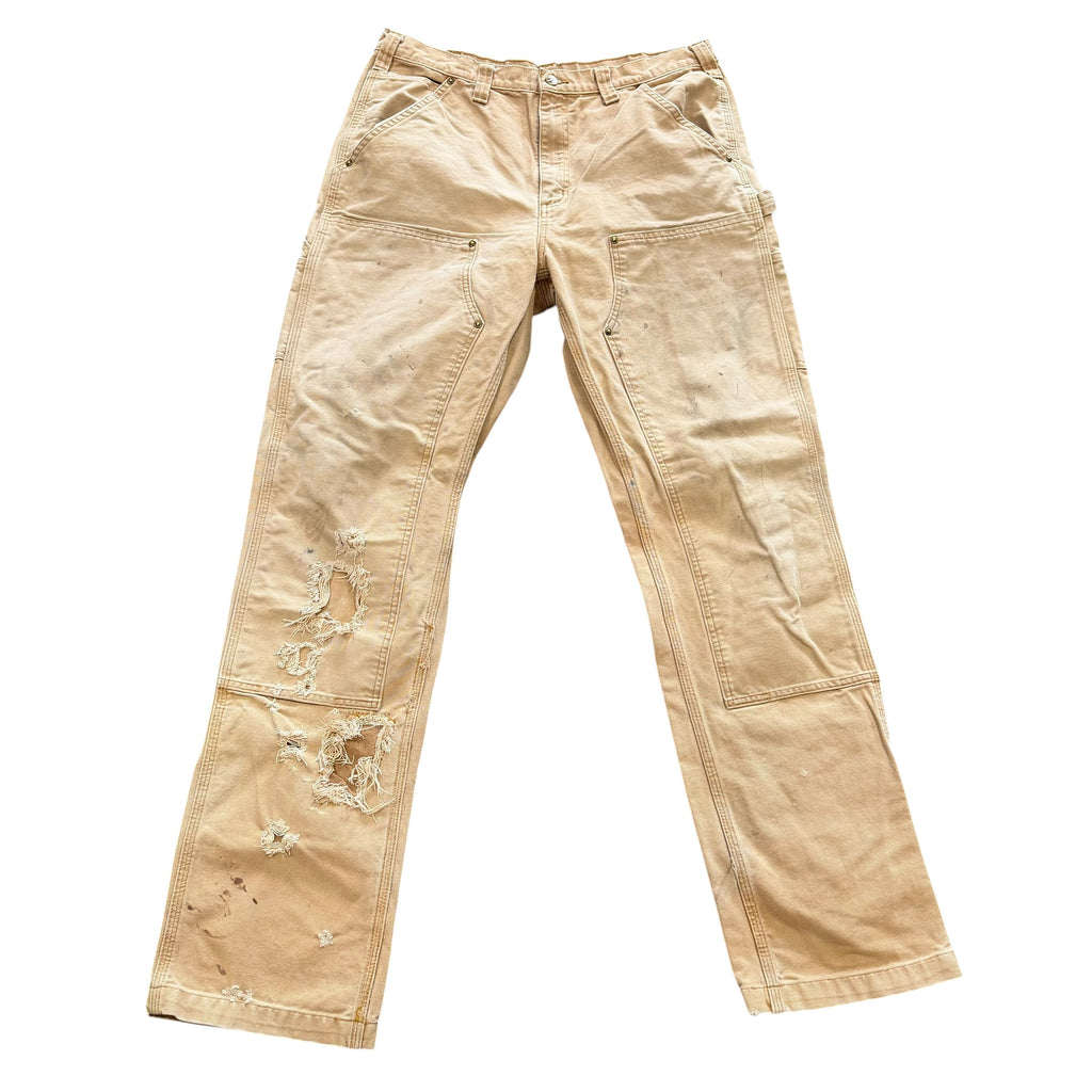 Carhartt Khaki Distressed Double Knee (36)