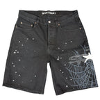 Sp5der Heavy Web Denim Shorts