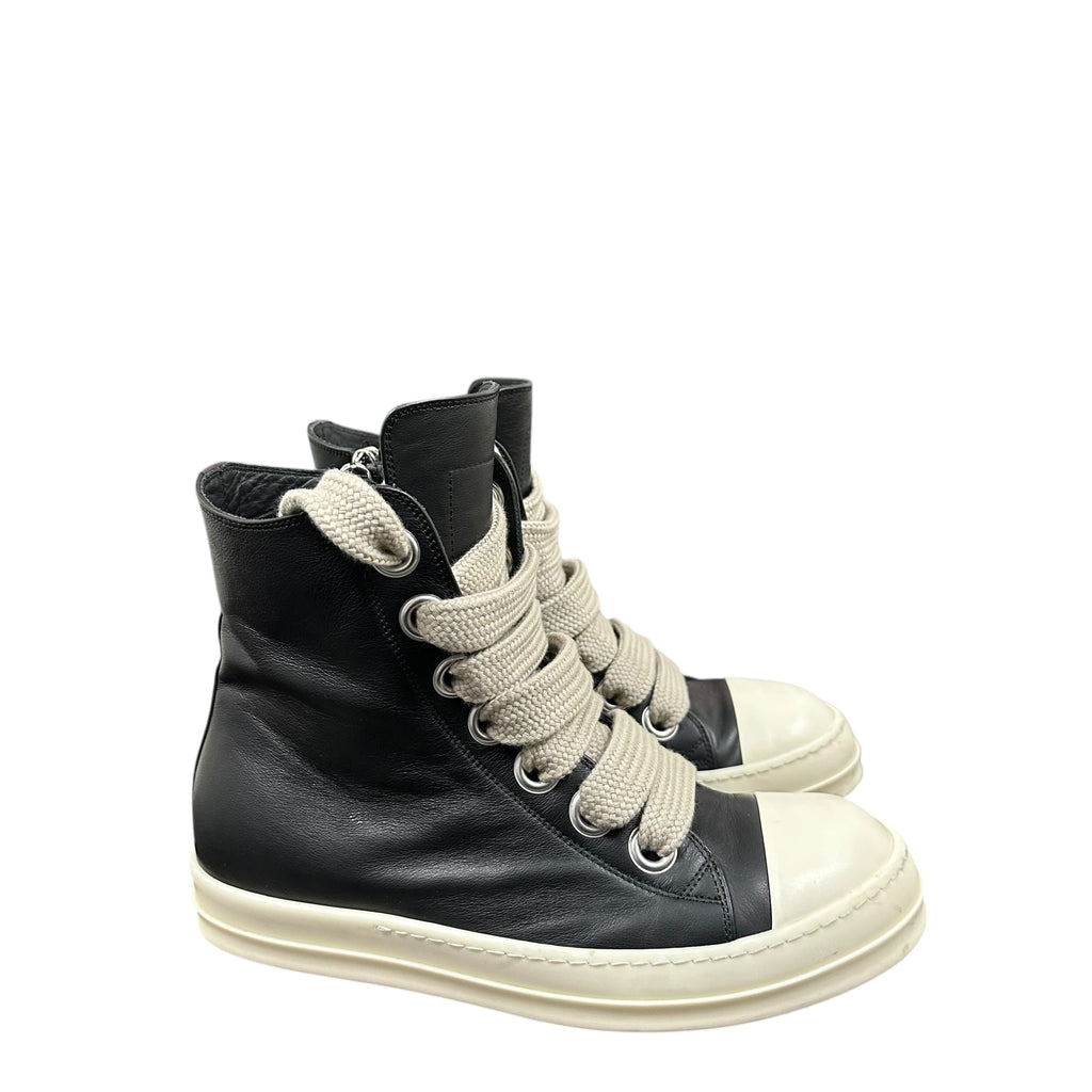 Rick Owen Black Jumbo Lace High Ramones