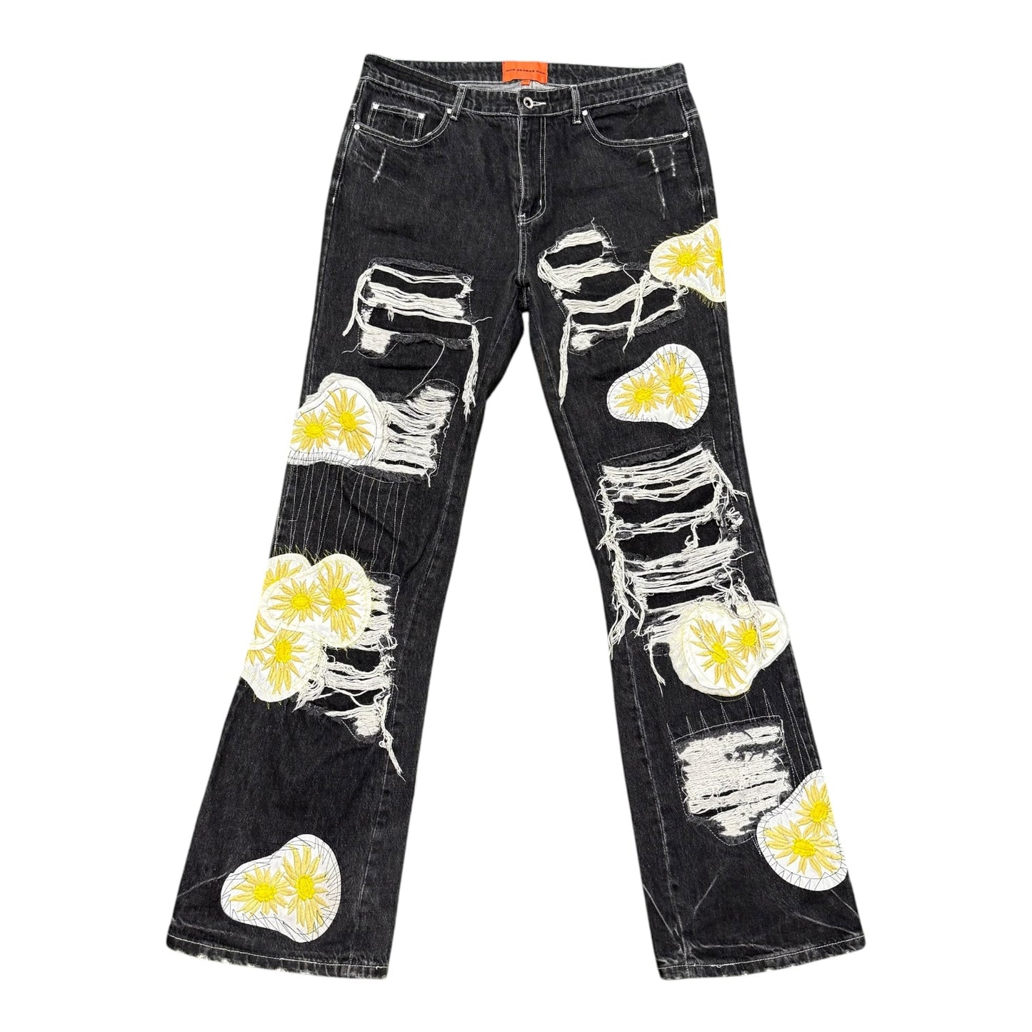 Who Decides War Patch Distressed Denim