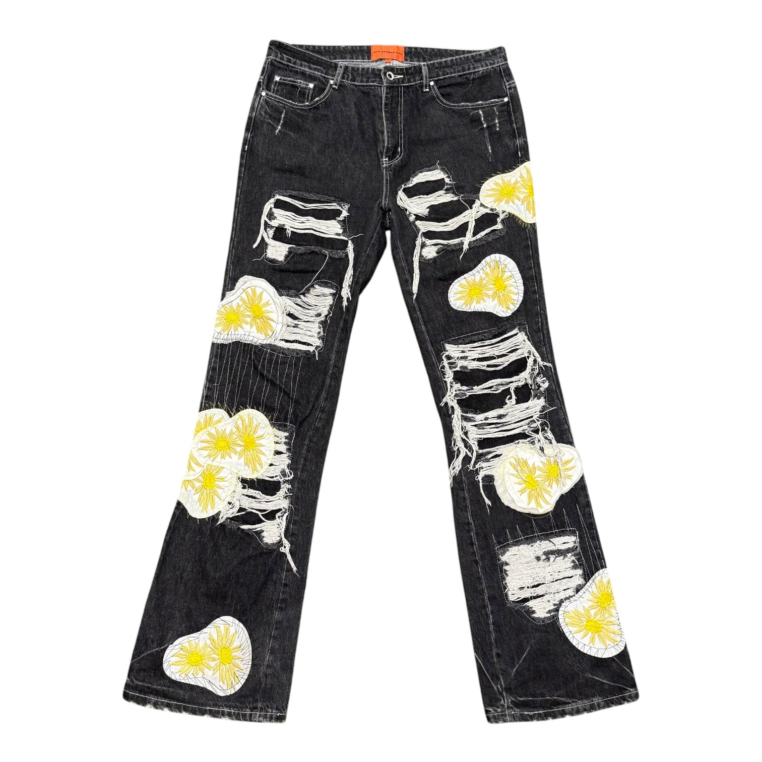 Who Decides War Patch Distressed Denim