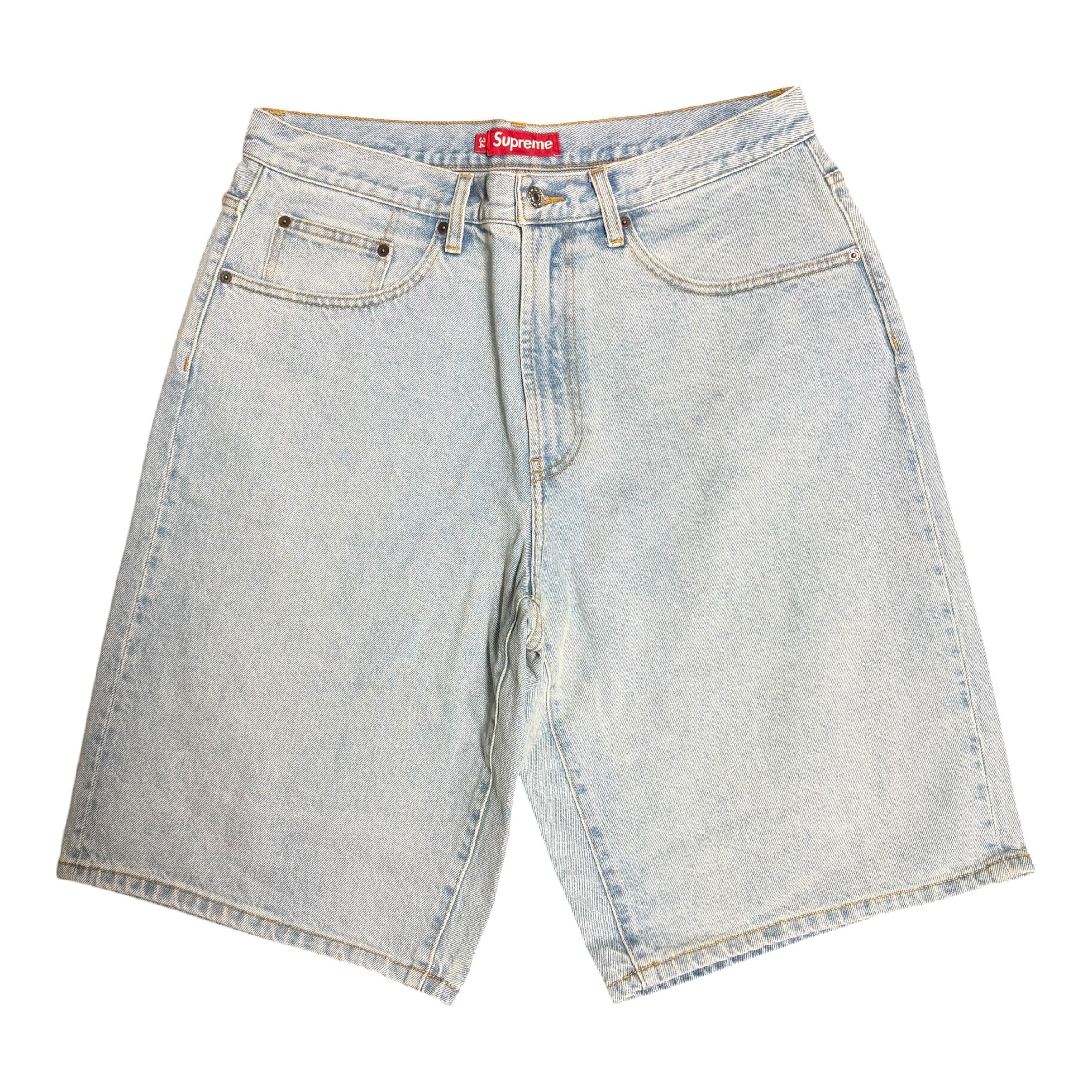 Brand New Supreme Light Washed Denim Shorts