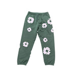 Denim Tears Green Cotton Wreath Sweatpants
