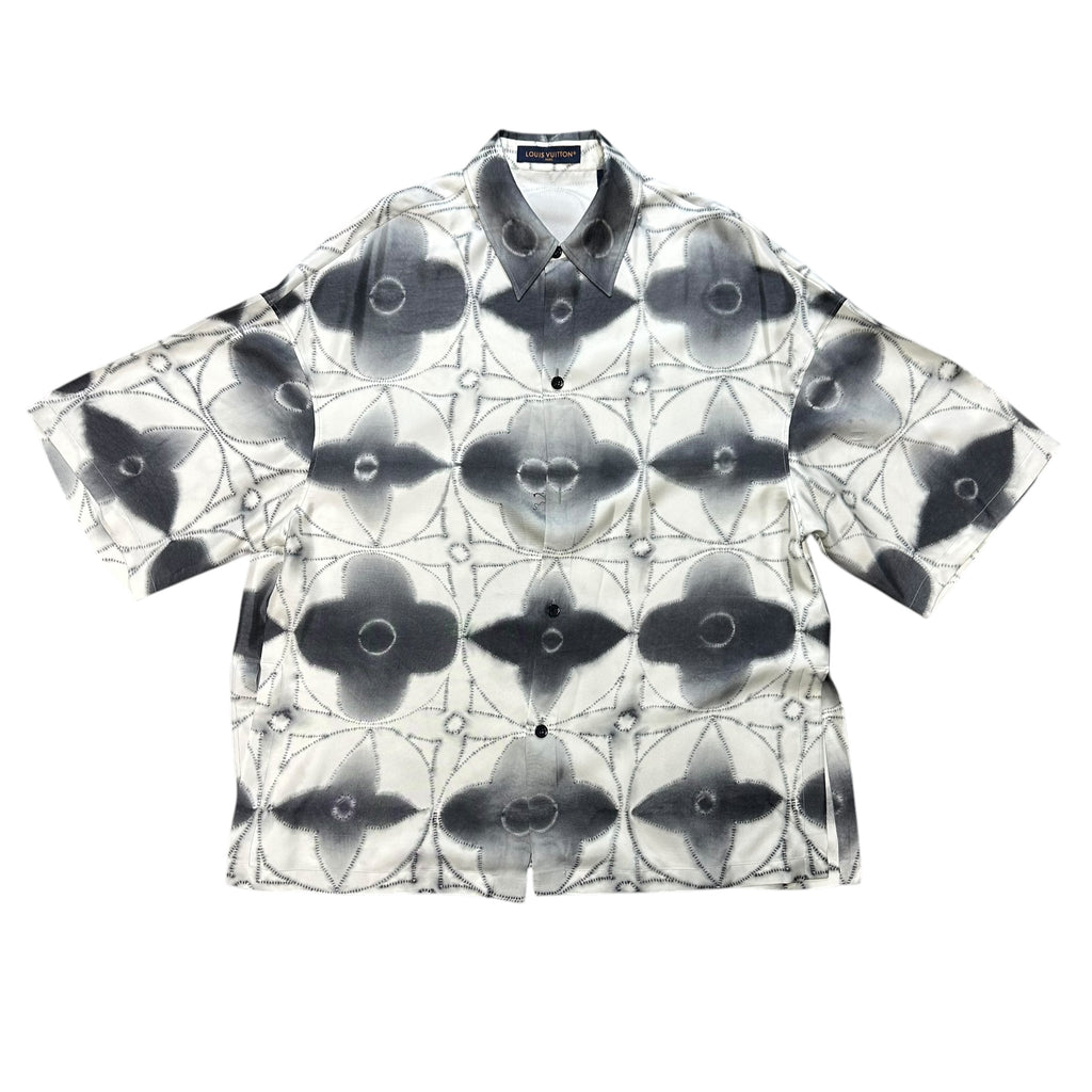 Louis Vuitton Silk Grey Button Up