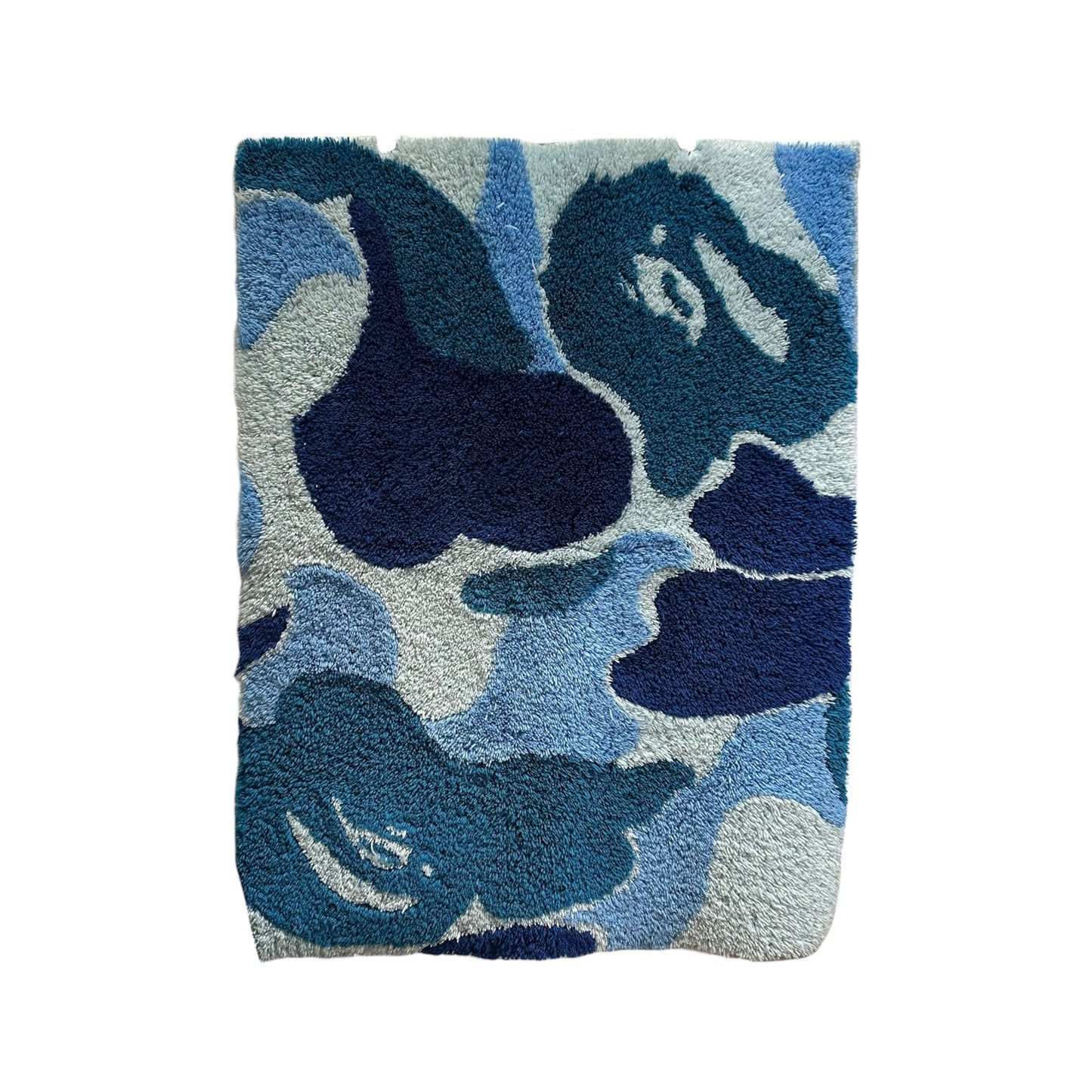Bape Blue Camo Rug