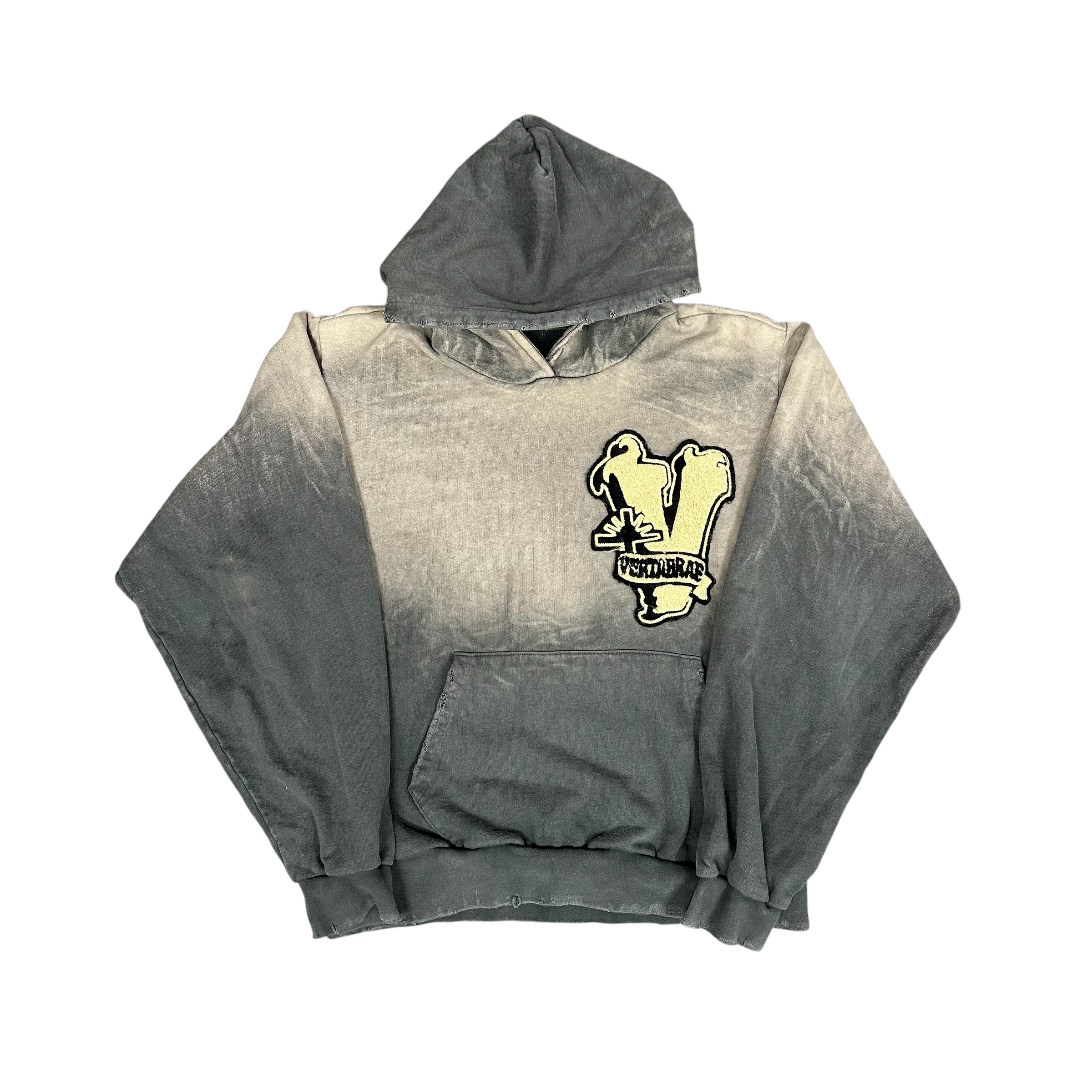 Vertabrae Grey Patch Hoodie