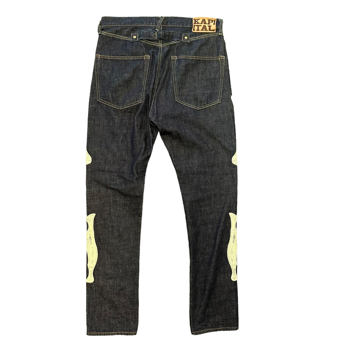 Kapital Dark Blue Bone Jeans