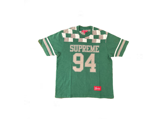 Supreme Yoke Football Tee Green
