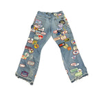 Zdroyevski Studios Patched Double knees Blue
