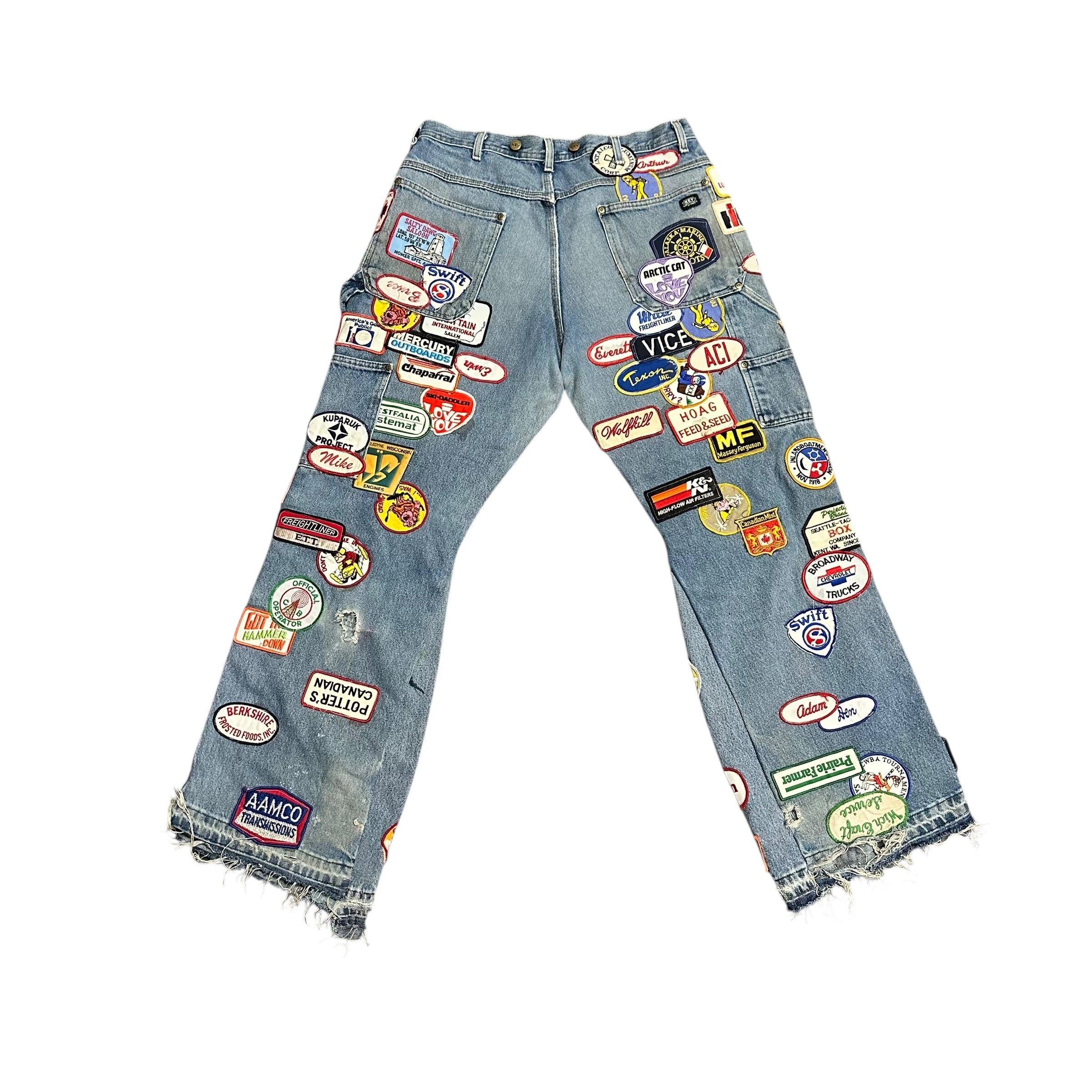 Zdroyevski Studios Patched Double knees Blue