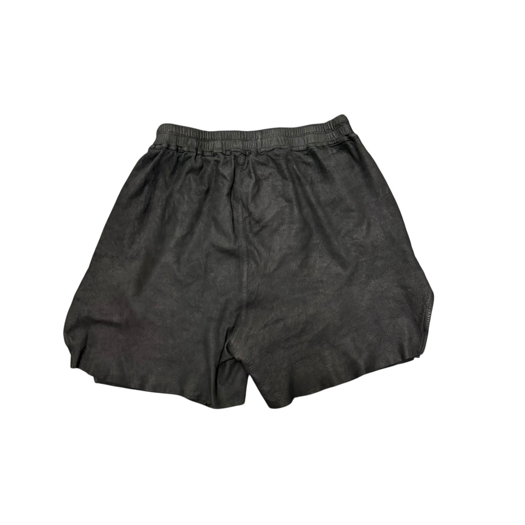 Rick Owen Wax Black Shorts