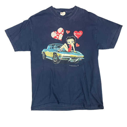 ‘03 Betty Boop Navy Be Mine Tee