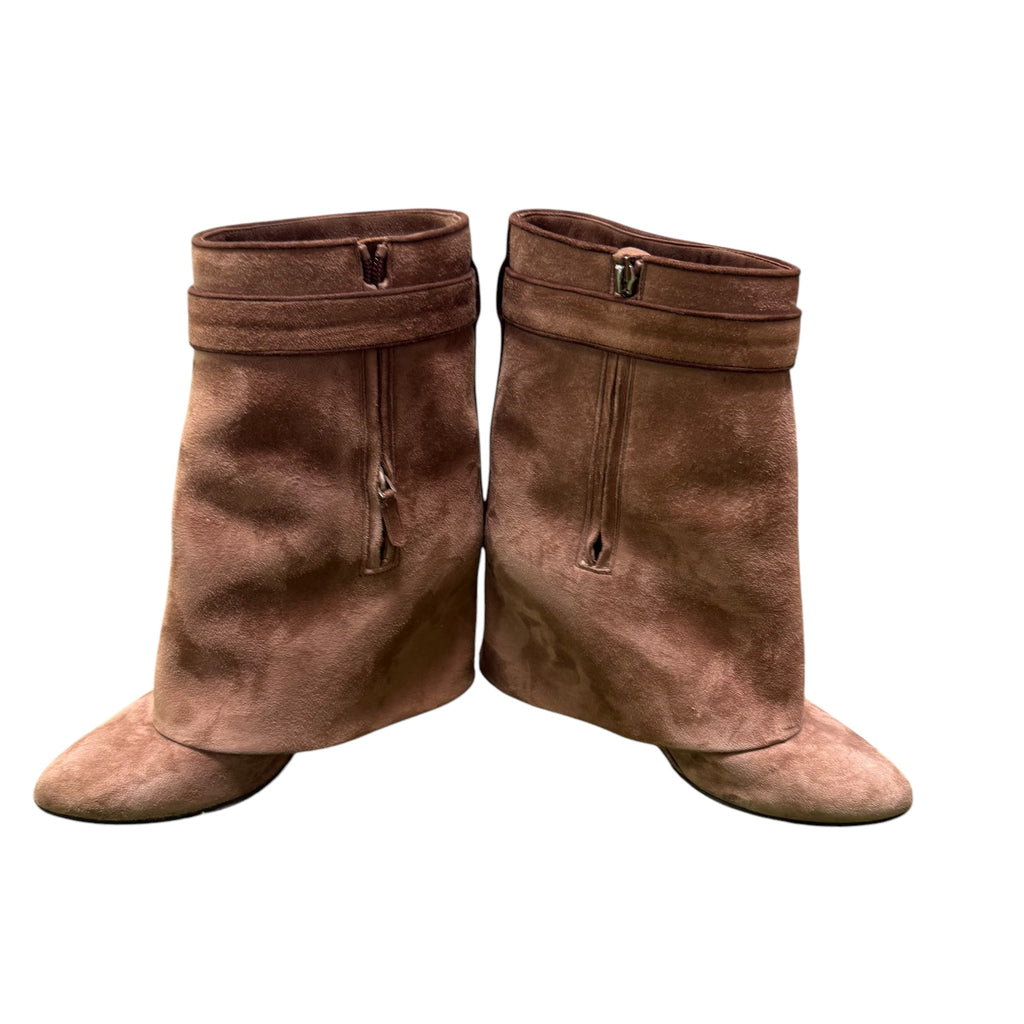 Brown Givenchy Shark Boots Up