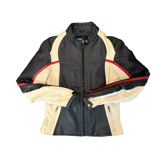 Rocket Leather Jacket Black/White/Red "FDWMNS"
