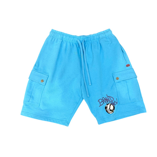 Chrome Heart Blue Cargo Shorts
