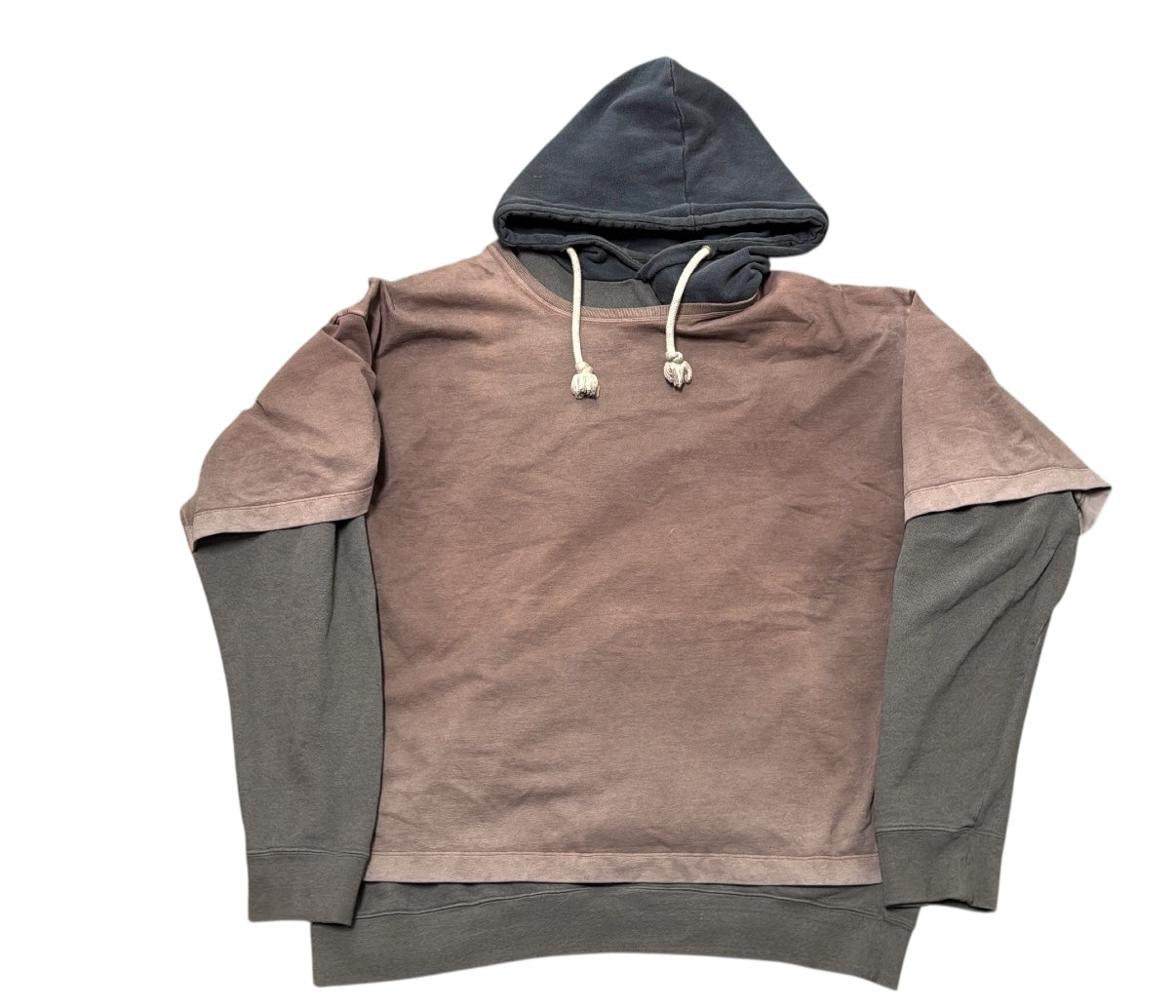 Margiela Double Layered Tee Hoodie