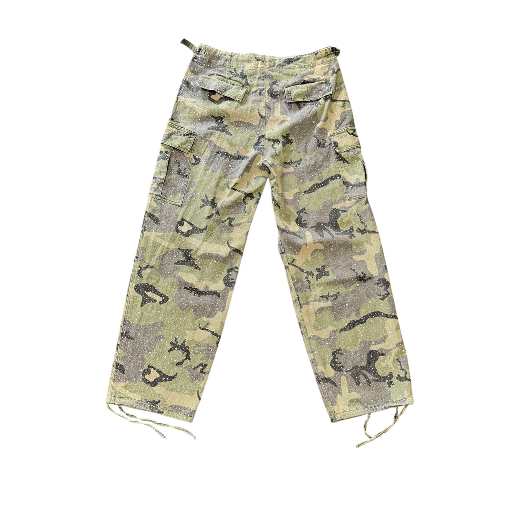 Vale Forever Green Camo Crystal Cargos
