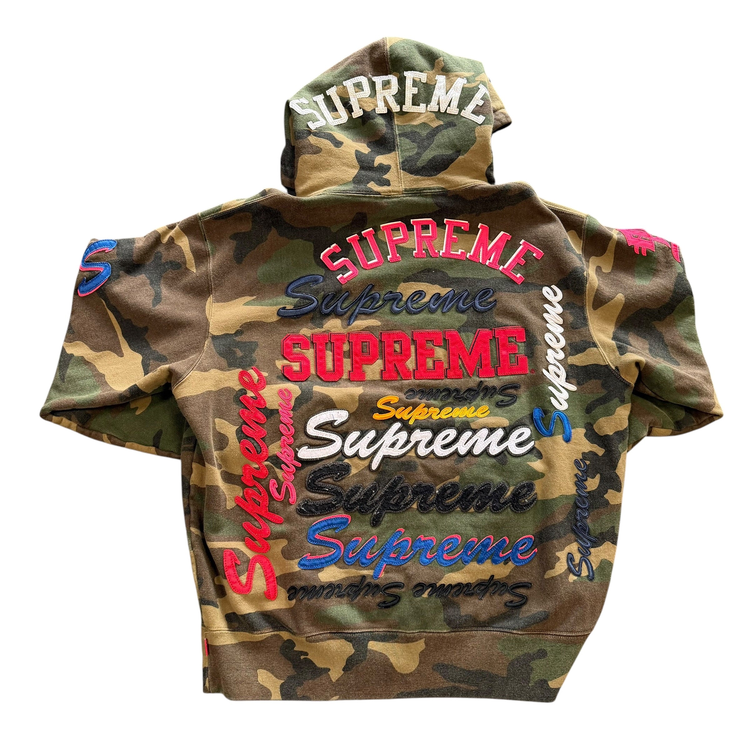 Supreme Multi Logo Camo Hoodie