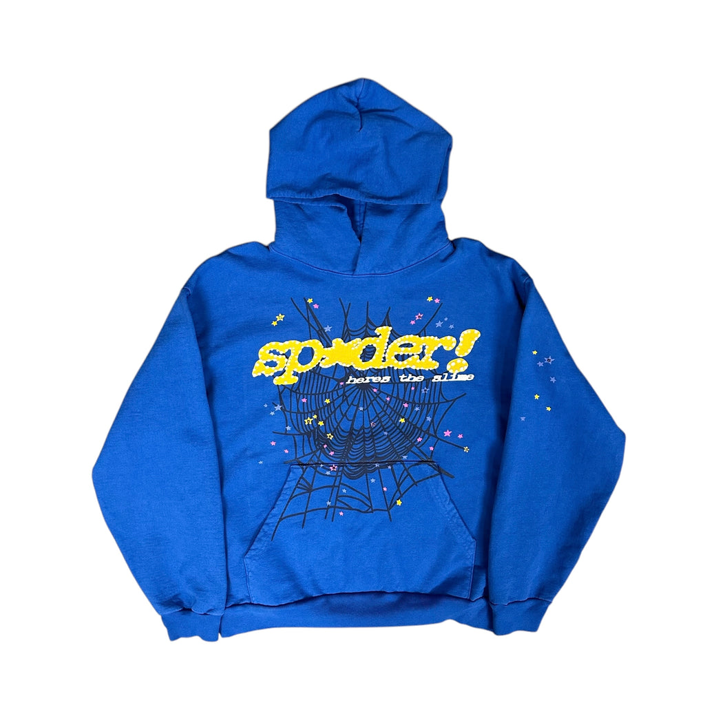 Sp5der Blue Hoodie