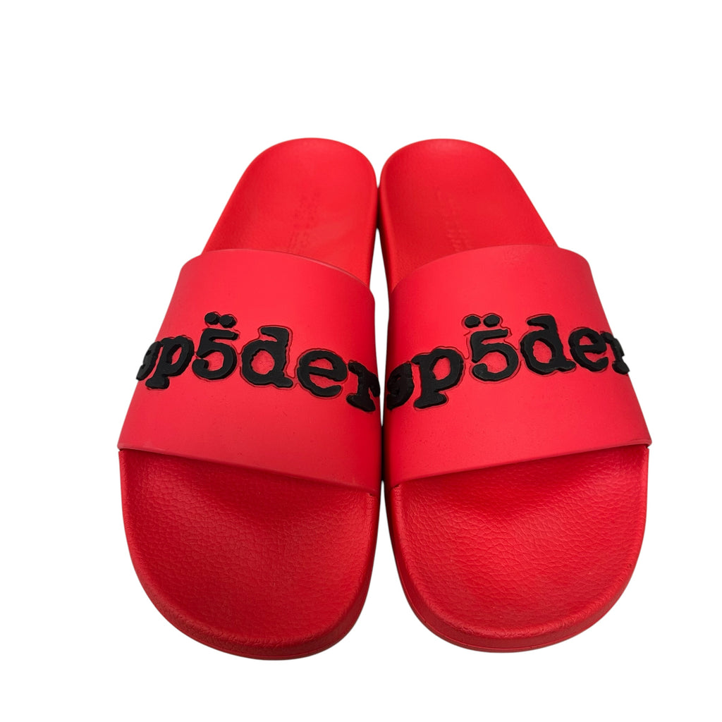 NEW Sp5der Red/Black Slides (No Box)