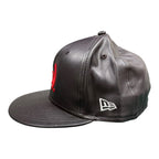 (B). Stroy. Leather Black/Red Hat