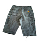Black Carhartt Double Knee Shorts (Size 34)