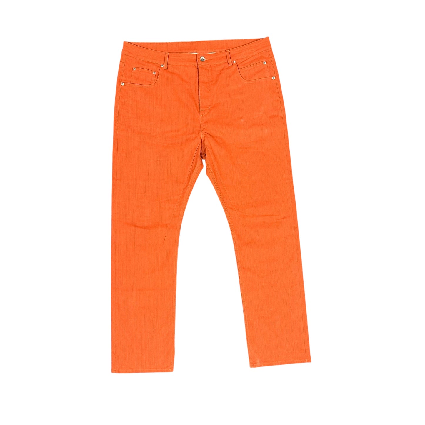 Orange Rick Owen Detroit Pants