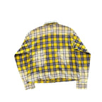 Vale Yellow Rhinestone Flannel