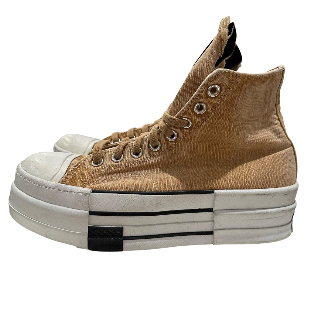 NEW Rick Owens DRKSHDW x Converse Khaki Platform Sneakers (No Box)