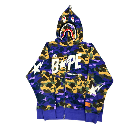 Bape x Heron Preston 1st Camo Zip Up Hoodie