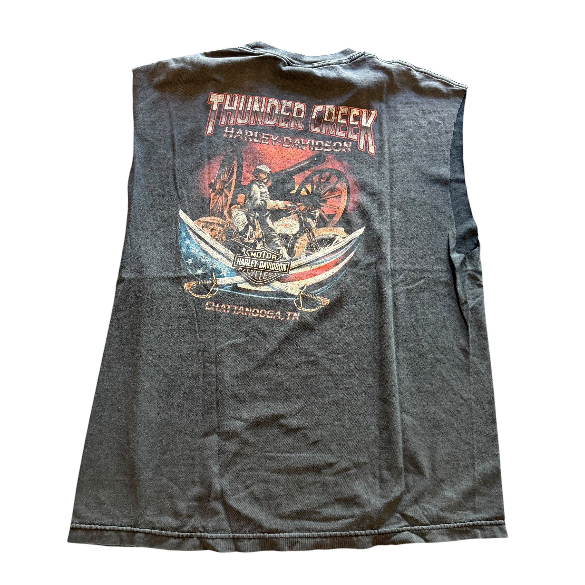 Vintage Harley Davidson Cut Off Shirt