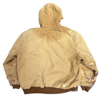 Vintage Carhartt Brown Duck Active Paint Splatter Jacket