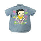 Vintage Betty Boop Denim Button-Up