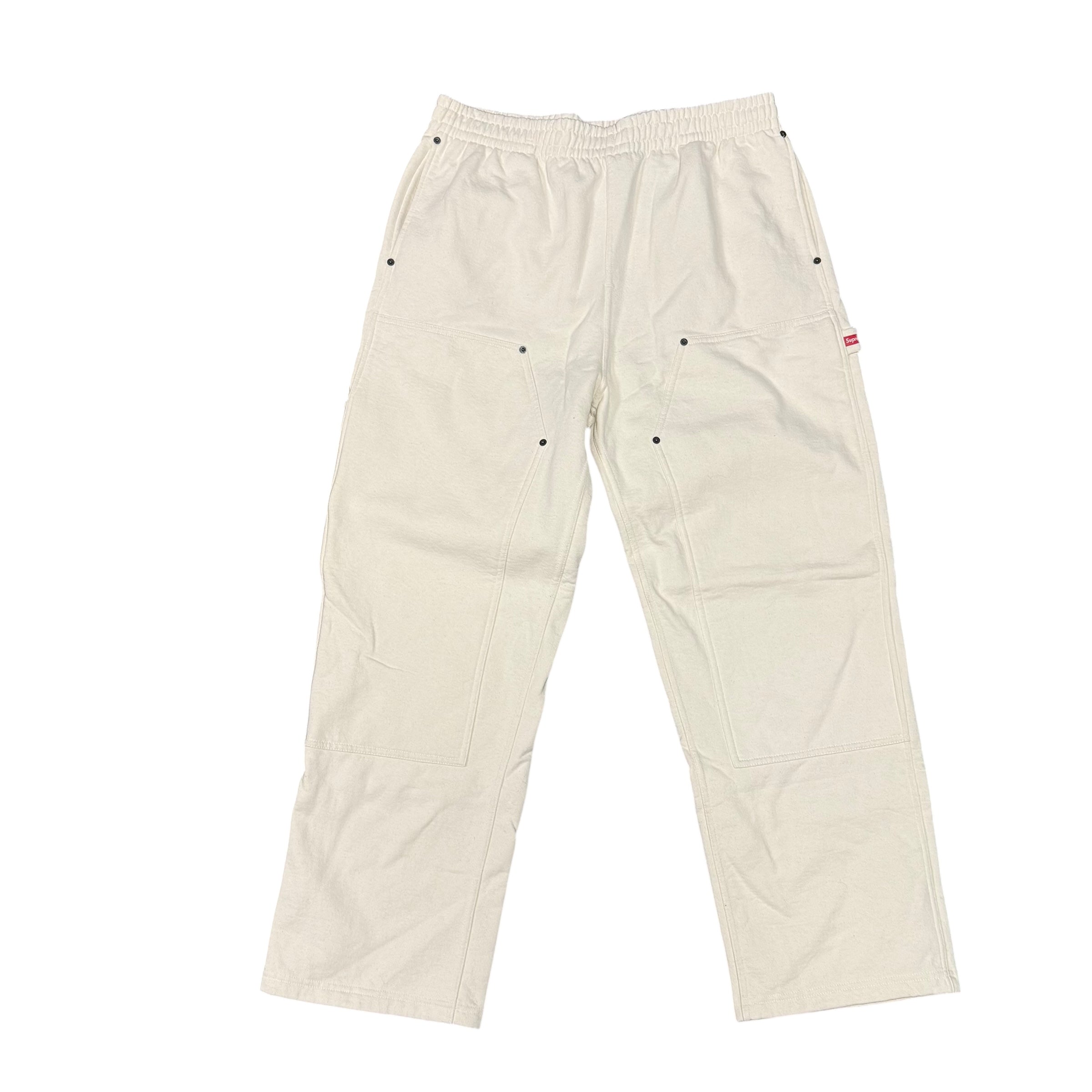 Supreme White Double Knee SweatPants
