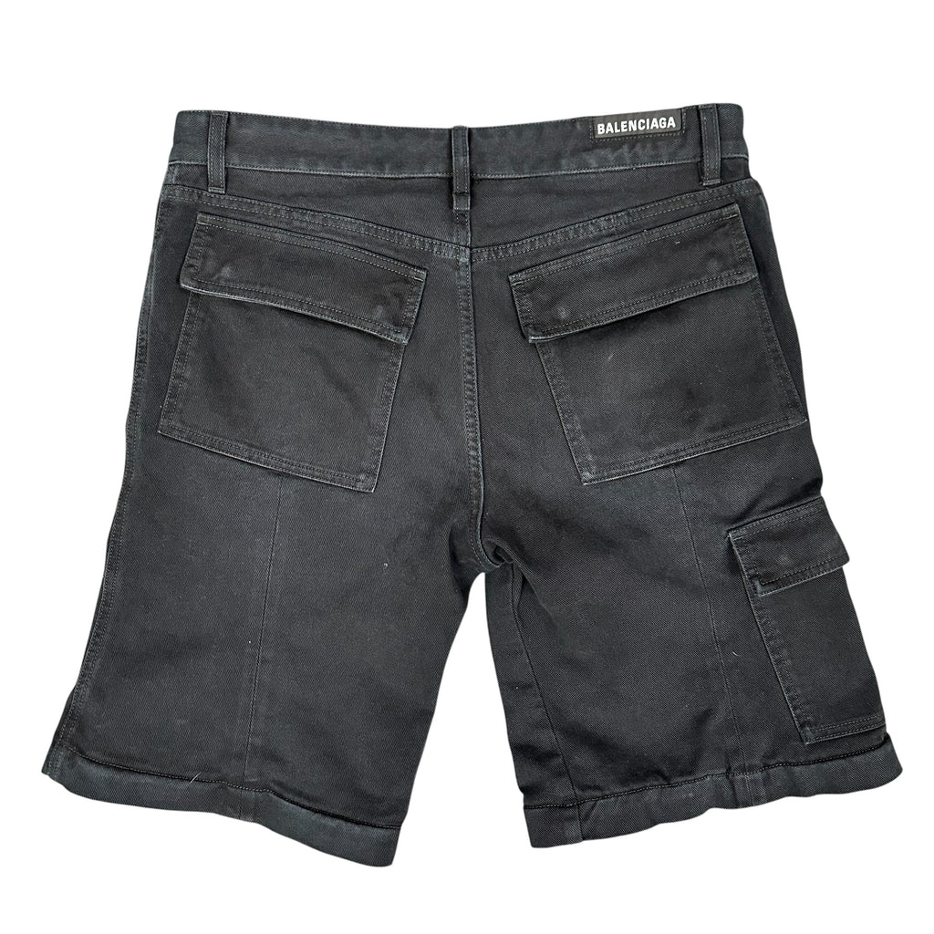 Balenciaga Black Cargo Shorts
