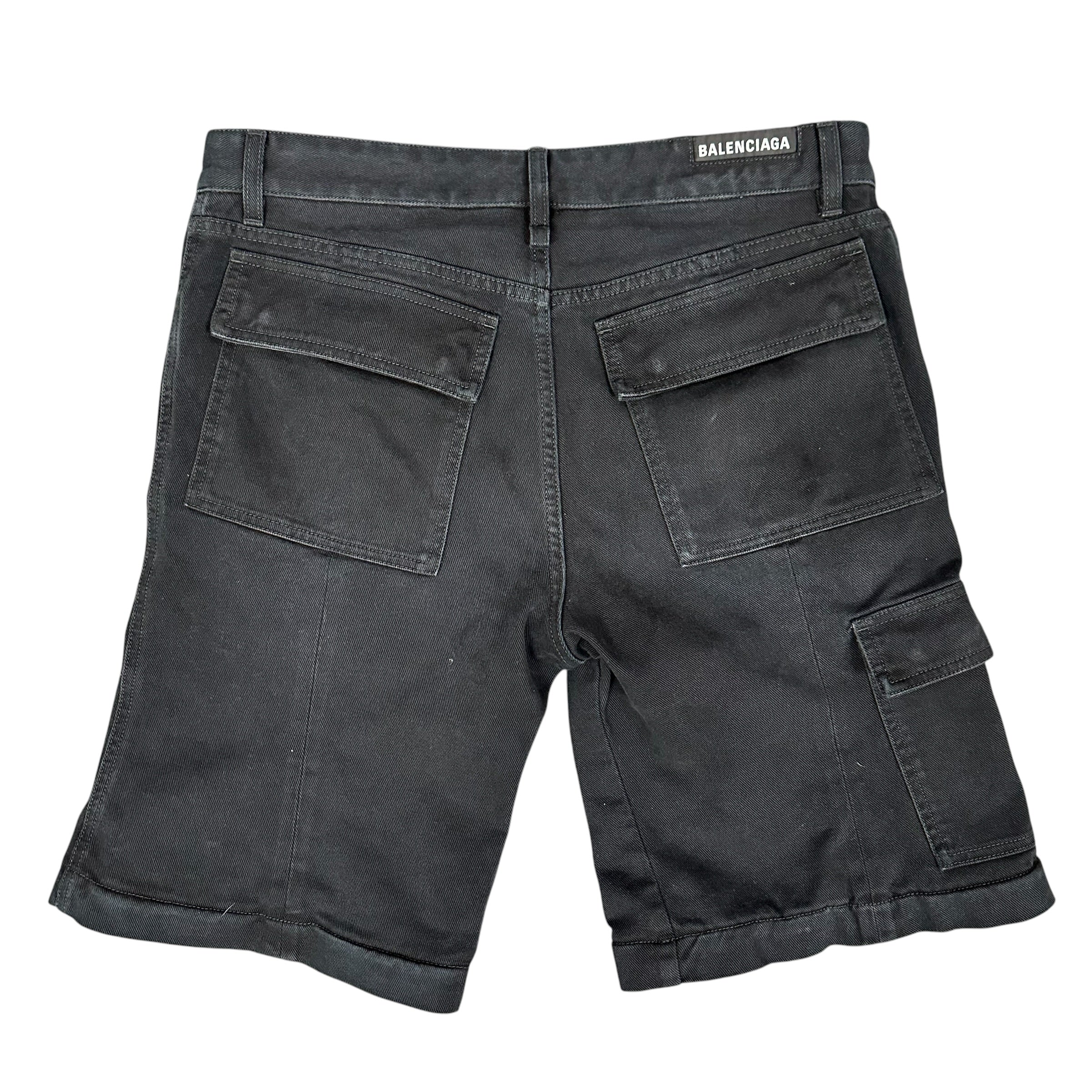 Balenciaga Black Cargo Shorts