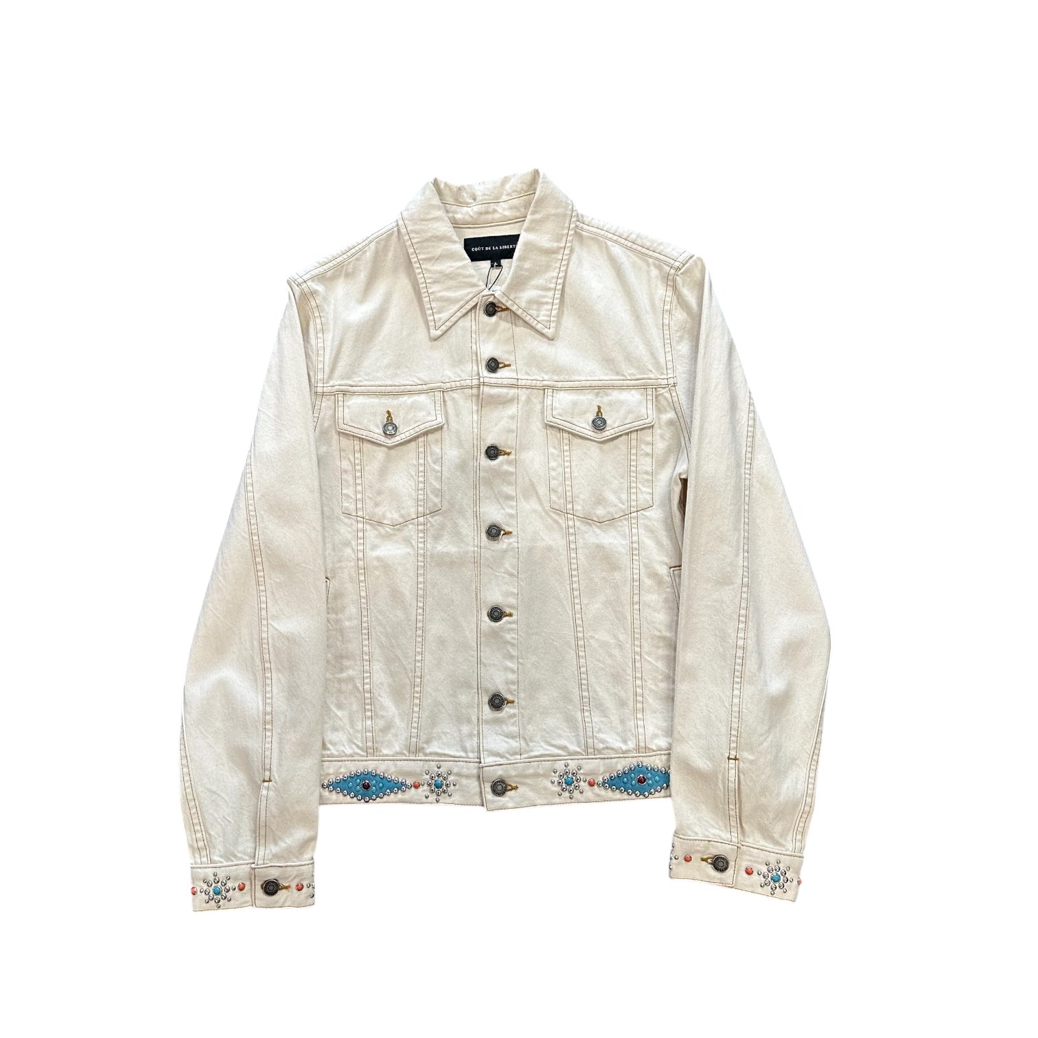 Coute De La Liberte Studded Cream Jacket