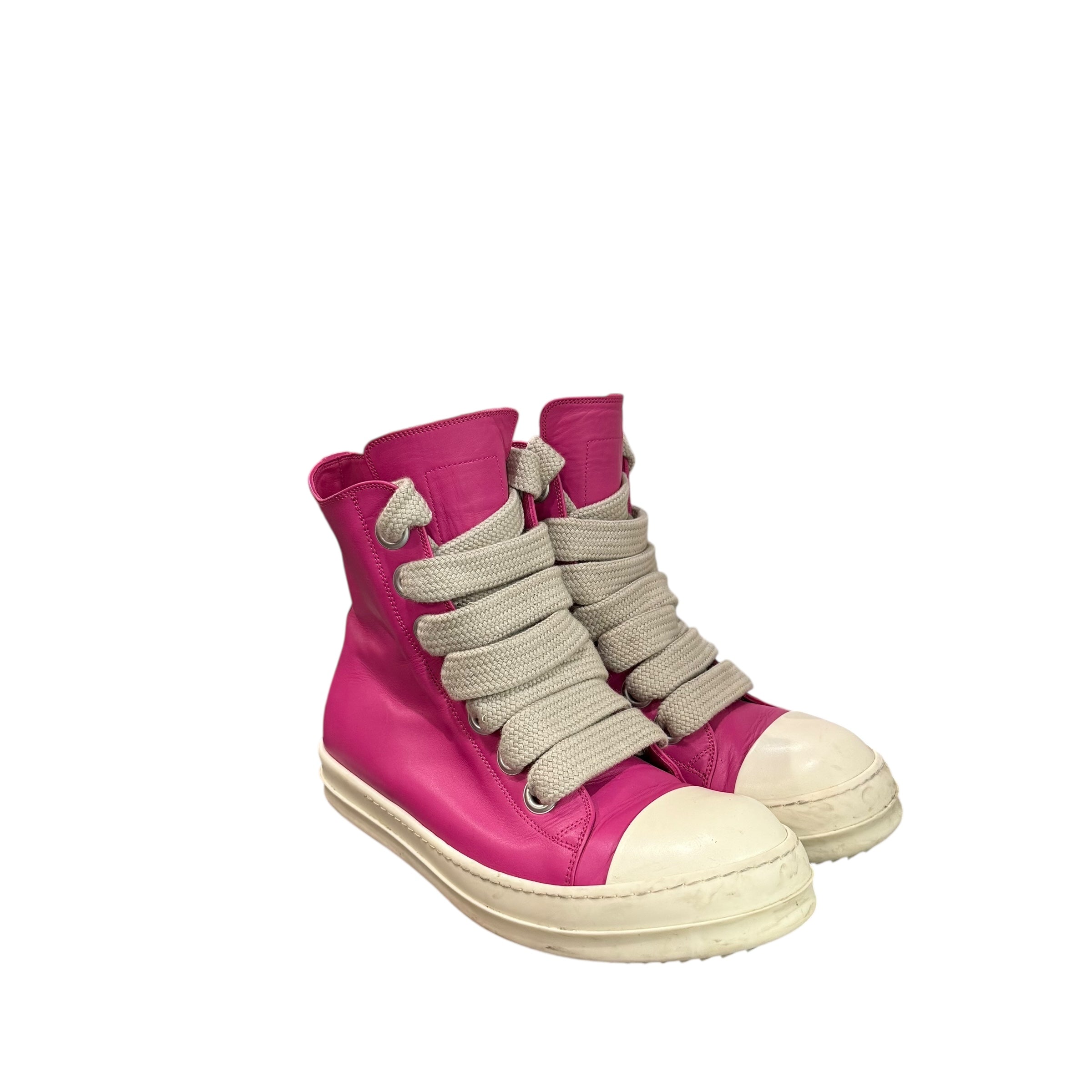 Rick Owens Leather High Jumbo Hot Pink