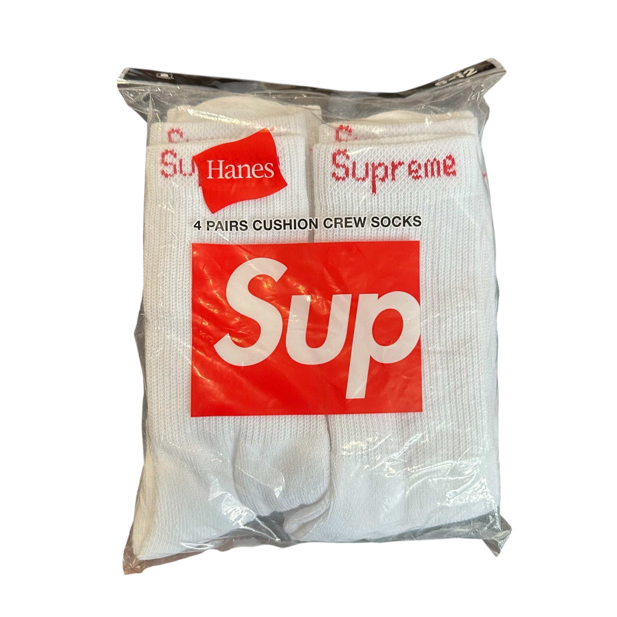 Supreme Hanes Socks(4 Pack) White