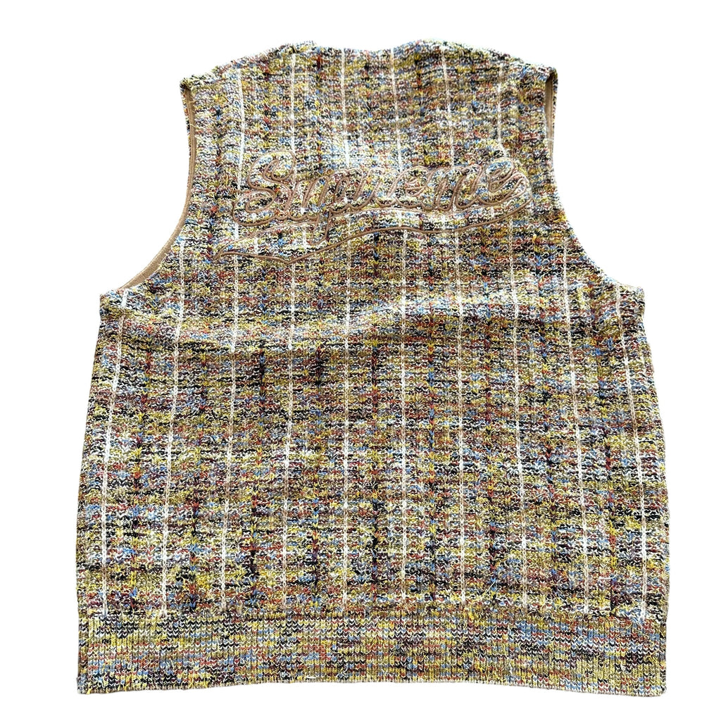 Supreme SS25 Speckled Zip Up Sweater Vest